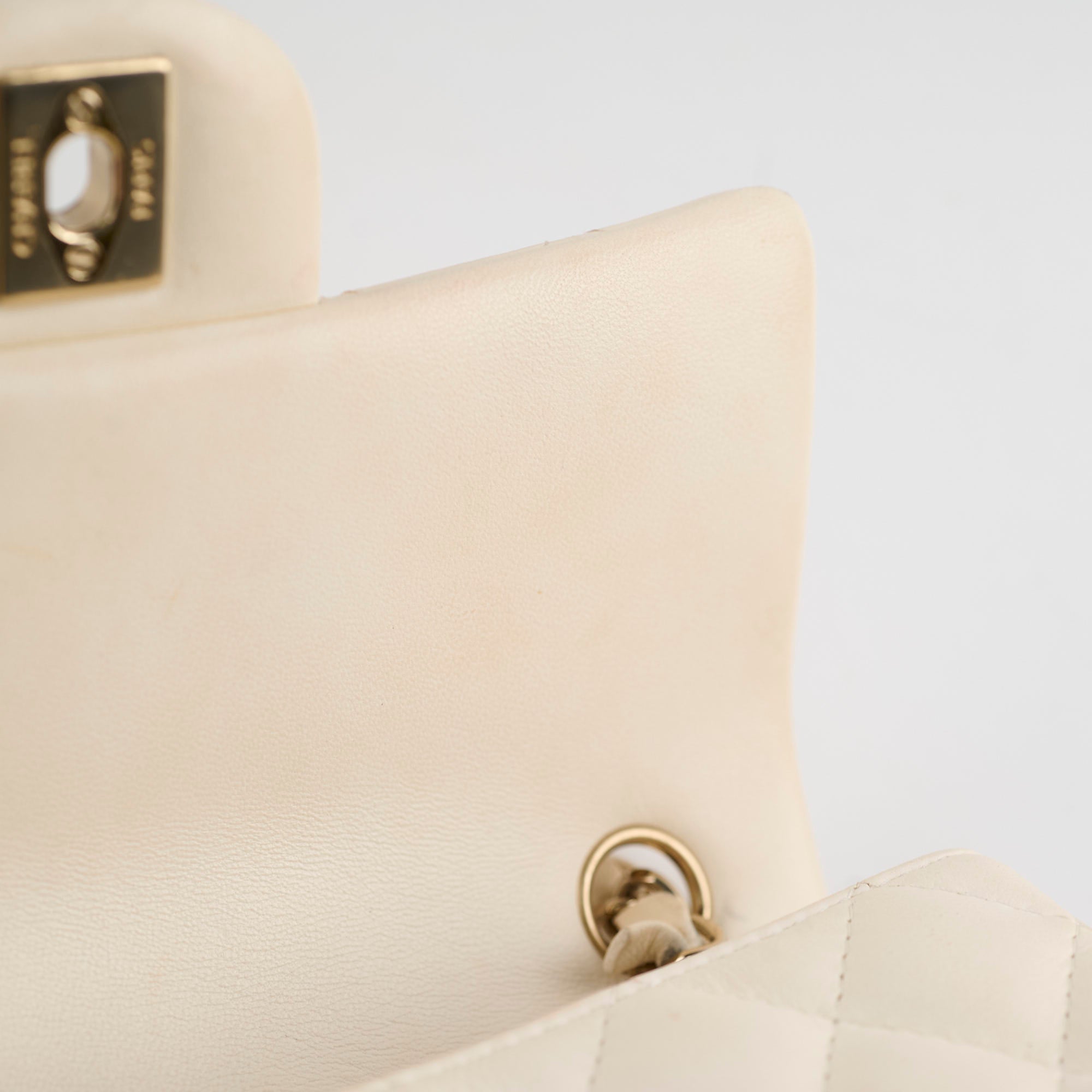 Chanel Mini Rectangular Cream Lambskin Crossbody Bag with Microchip - Luxury Designer Handbag for Women, Perfect for Parties, Dating & Everyday Use