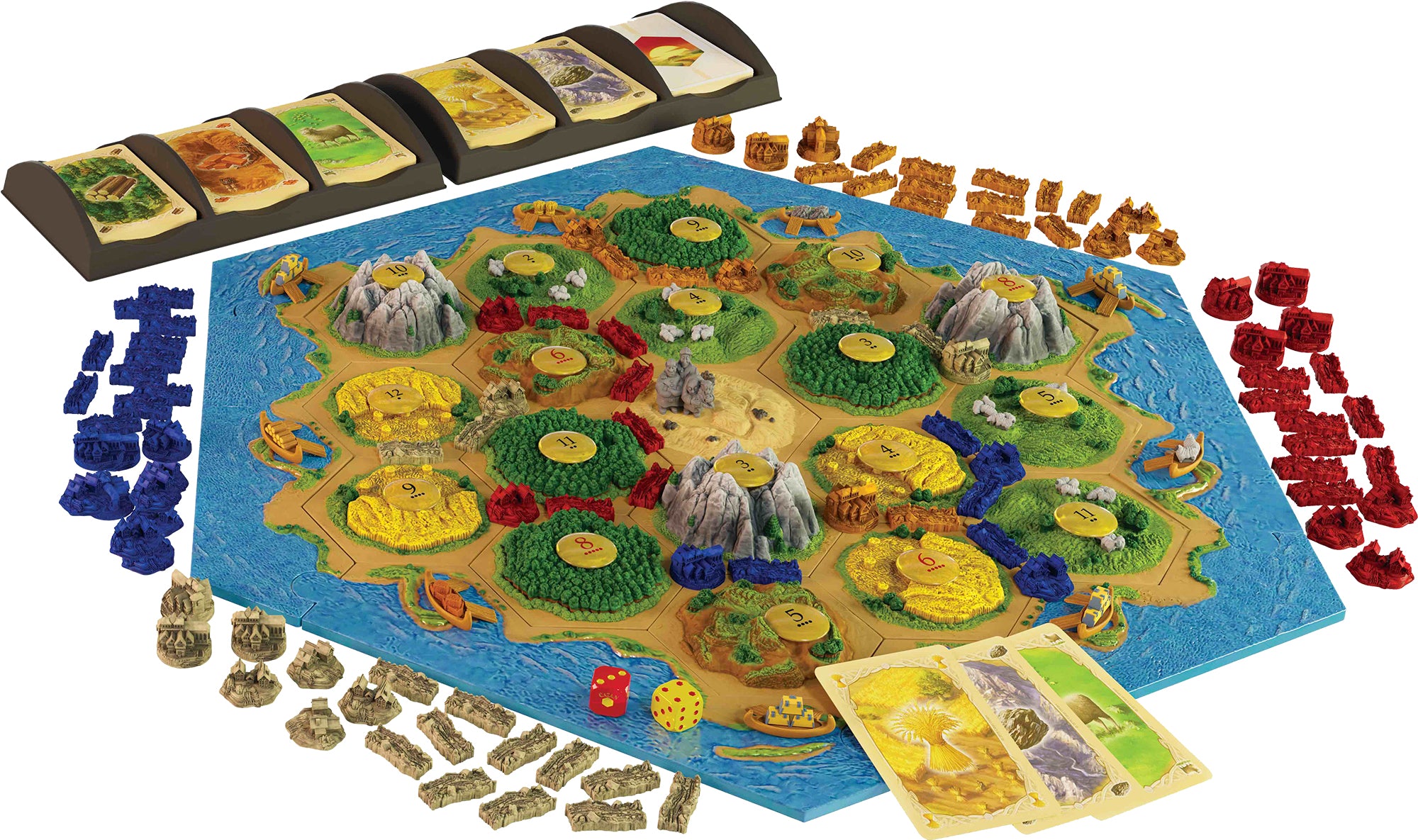 Catan 3D Edition Board Game - Premium Collector's Edition with 3D Terrain Pieces - Strategy Game for Family Game Night and Adult Game Parties