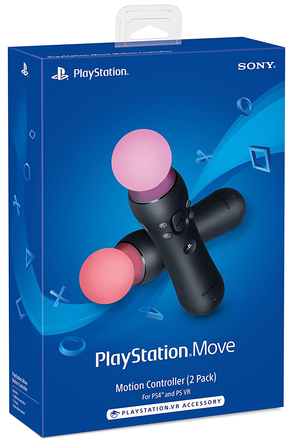 PlayStation Move Motion Controllers - 2 Pack for PS4 & PS5 | Wireless VR Gaming Accessories for Immersive Action & Sports Games | Perfect for Beat Saber, Just Dance & Fitness Gaming