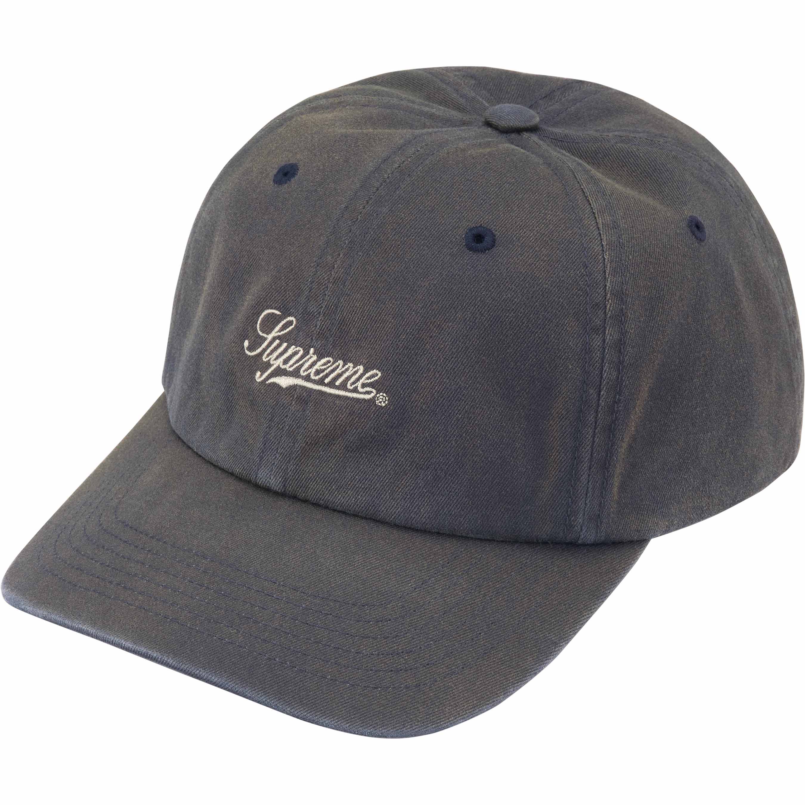 Supreme Bleached Chino 6-Panel Navy Hat - Stylish Streetwear Cap for Men & Women | Perfect for Casual Outfits, Hip-Hop Fashion & Urban Lifestyle
