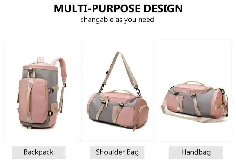 Versatile Fitness Backpack for Gym, Workout & Travel - Durable Waterproof Sports Bag with Shoe Compartment & USB Charging Port | Perfect for Crossfit, Hiking & Daily Commute