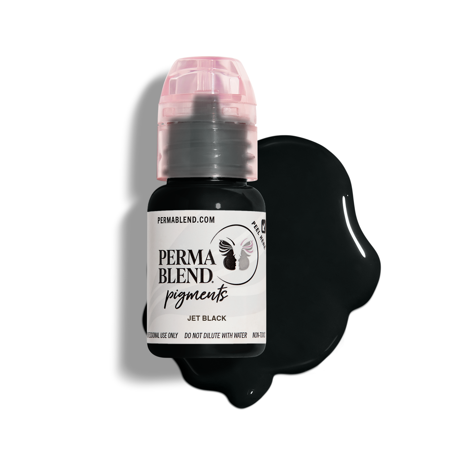 Perma Blend Jet Black Tattoo Pigment - Professional Tattoo Ink for Artists, Permanent Makeup & Body Art - Ideal for Eyebrows, Eyeliner & Cosmetic Tattooing