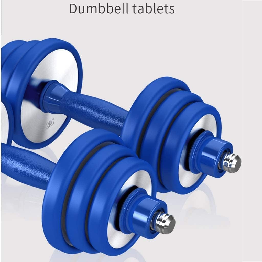 Adjustable Stainless Steel Dumbbell Set for Home Gym - 30kg Weightlifting Equipment for Strength Training & Fitness Workouts - Perfect for Home Exercise, Muscle Building & CrossFit Training