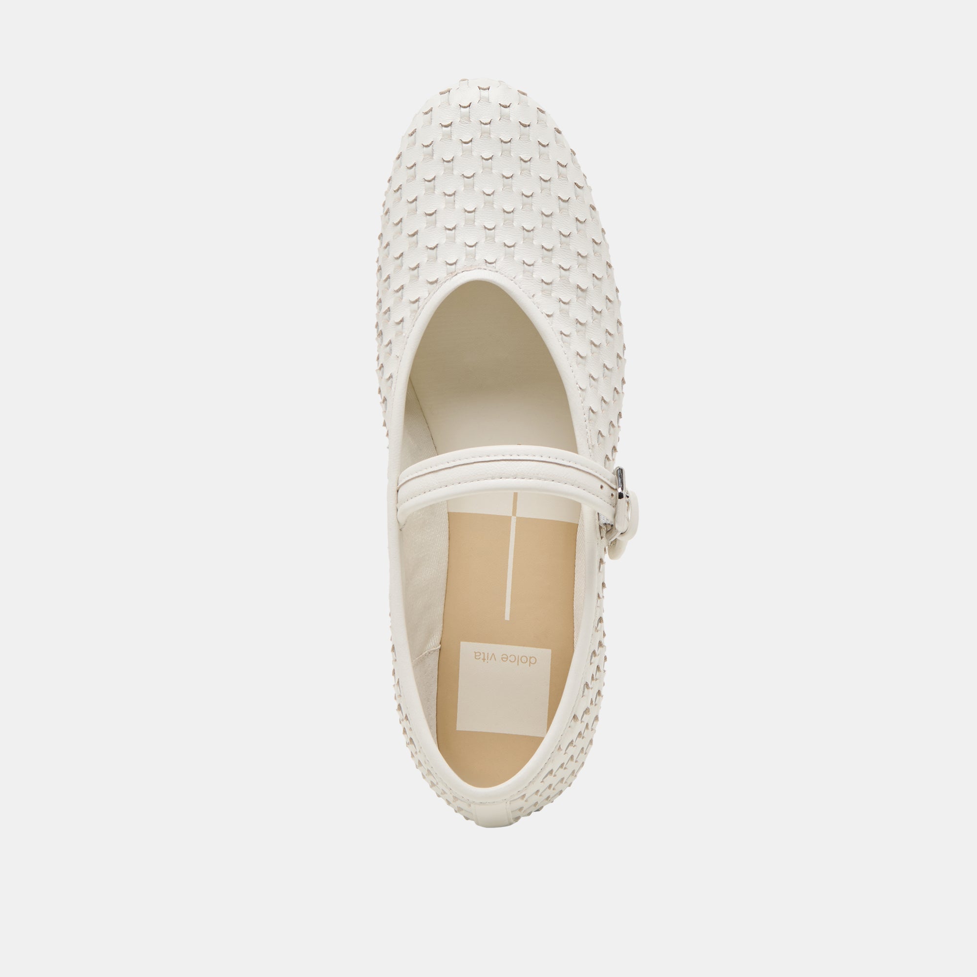 Roslyn Woven Ballet Flats for Women - True White Genuine Leather Comfortable Slip-On Shoes - Perfect for Work, Travel & Casual Outfits