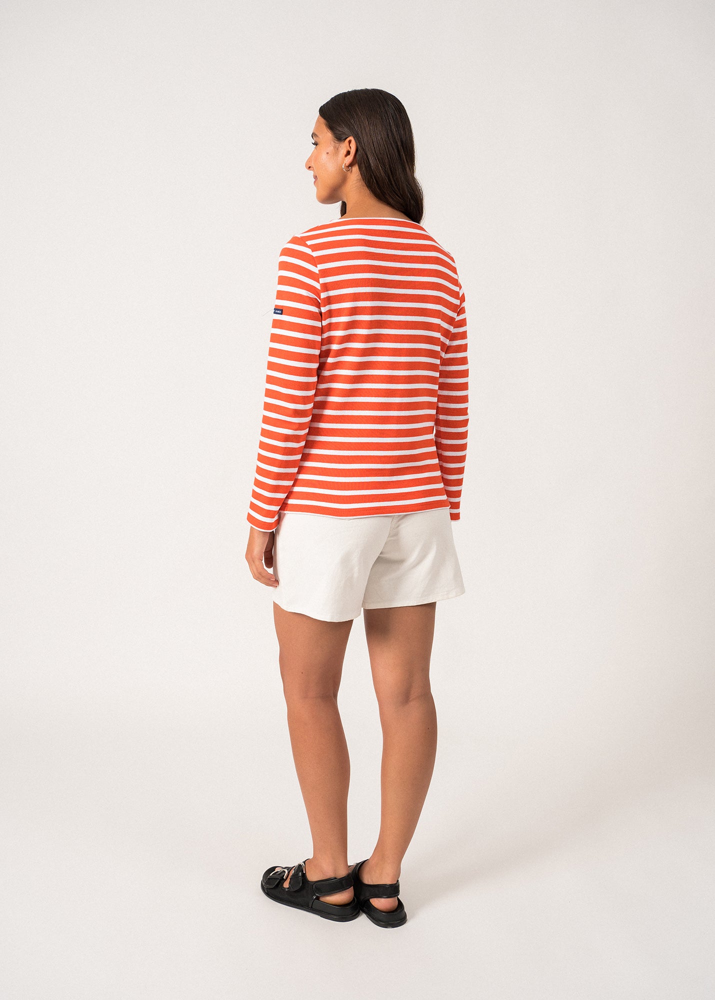 Authentic Breton Shirt for Women | Heavyweight Cotton Long Sleeve Top | Classic Striped Navy & White | Casual Wear, Weekend Outfits & French Style Fashion