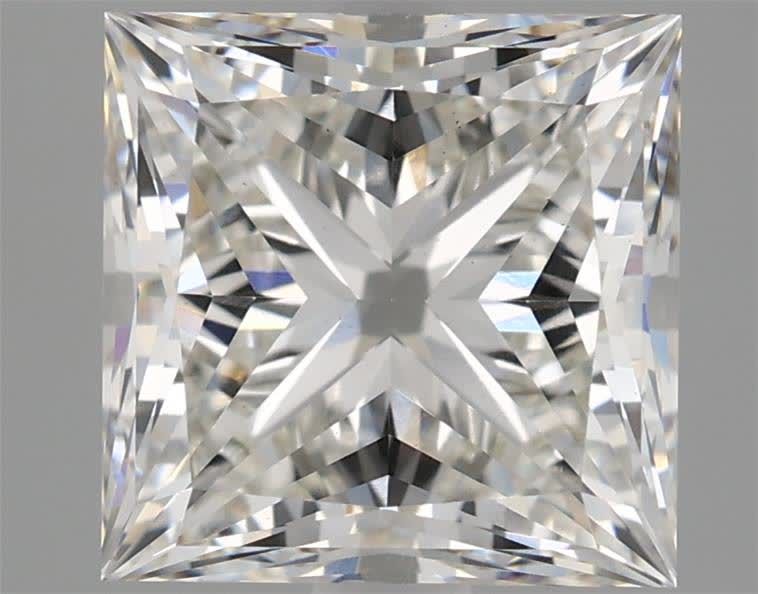 3.12 Carat G VS1 Princess Cut Lab-Grown Diamond - Stunning Engagement Ring & Wedding Jewelry for Women