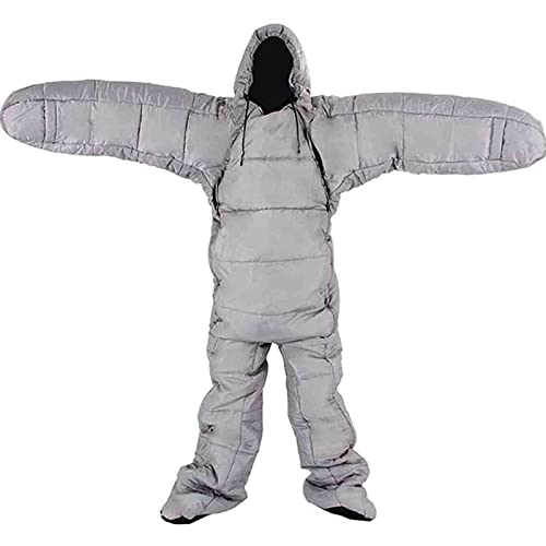 Lightweight Full Body Wearable Sleeping Bag with Feet, Legs & Arms - Comfortable Shaped Sleeping Pouch for Adults | Perfect for Outdoor Camping, Office Naps & Home Lounging