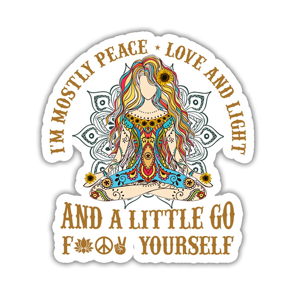 You Are My Sunshine 3-Pack Stickers - Peace Love Tattoo Designs with Funny Quote - 3x4 Inch Vinyl Decals for Laptop, Water Bottle, Car, Truck Bumper, Wall & Window Decor - Perfect Gift for Friends & Family