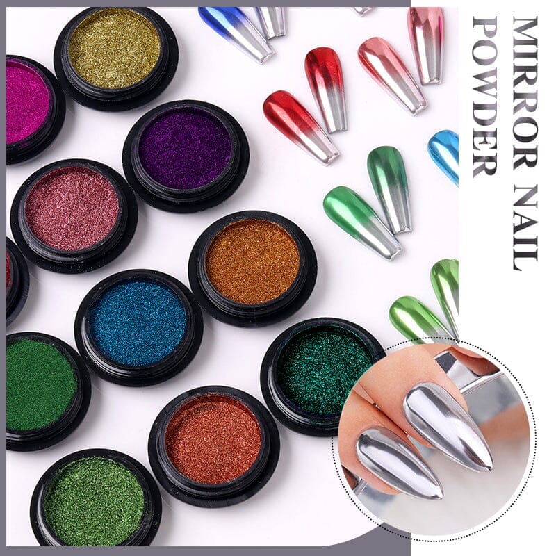 Metallic Mirror Effect Chrome Nail Powder #13 - High Shine Nail Art Pigment for Gel & Acrylic Nails - Perfect for Manicures, Salon Use & DIY Nail Designs