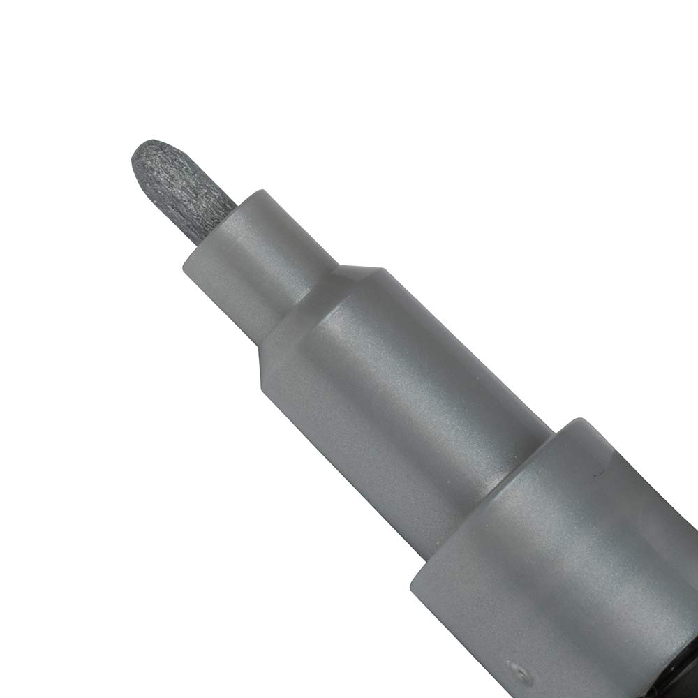 JAM PAPER Dustless Erasable Chalk Markers - Fine Point Liquid Chalk Pen for Whiteboards, Glass & Windows - Non-Toxic Silver Marker - Perfect for Restaurants, Classrooms & DIY Crafts