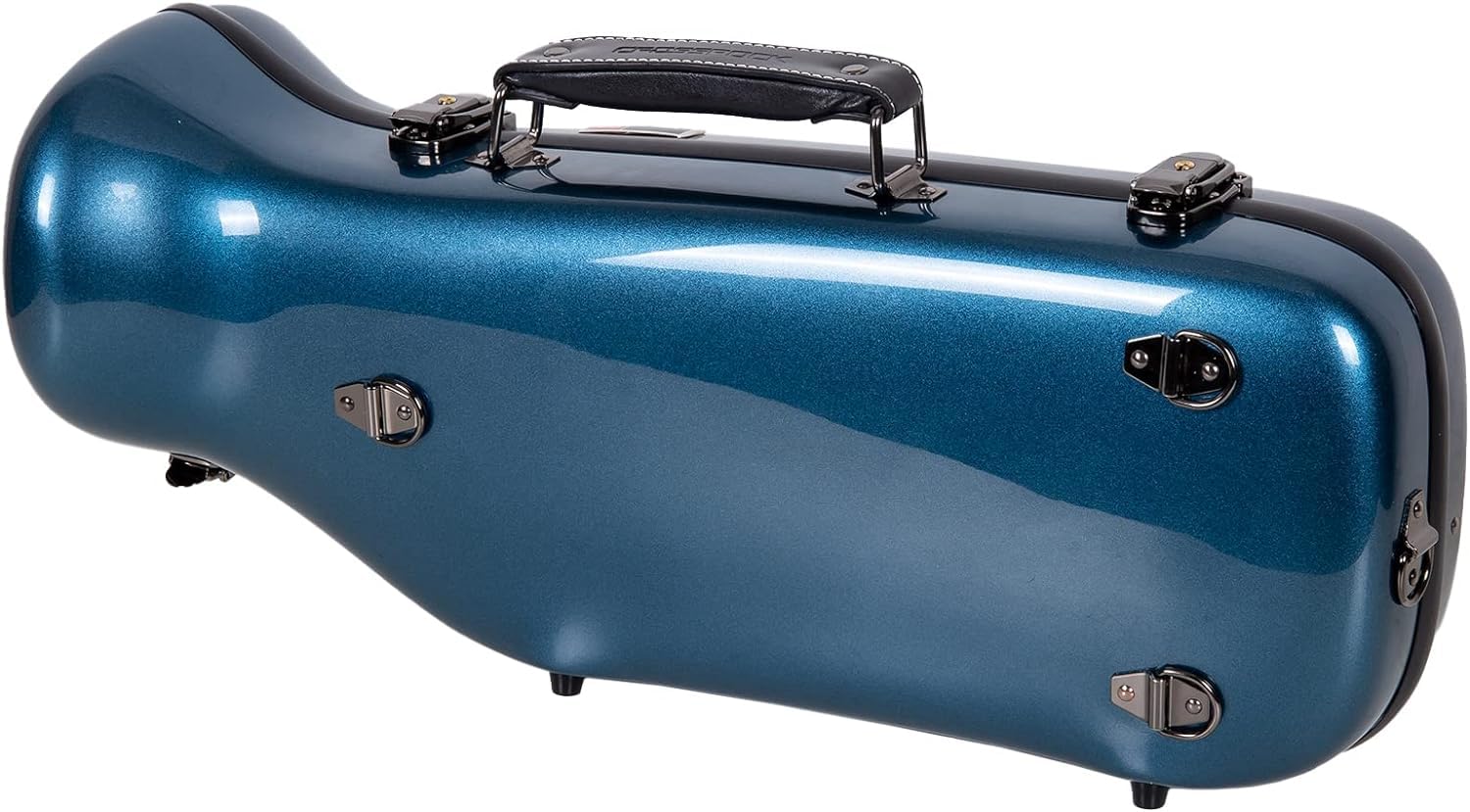 Premium Crossrock Fiberglass Trumpet Case - Durable Hardshell with Adjustable Backpack Straps (Blue) - Perfect for School, Marching Band & Travel Protection