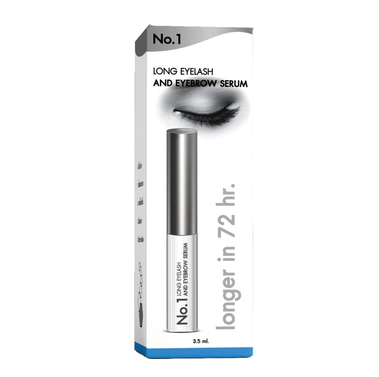 The Body And Skin Clinic No.1 Eyelash Growth Serum - Natural Lash Enhancer for Fuller, Longer & Thicker Lashes - Vegan & Cruelty-Free Formula - Perfect for Daily Use & Special Occasions
