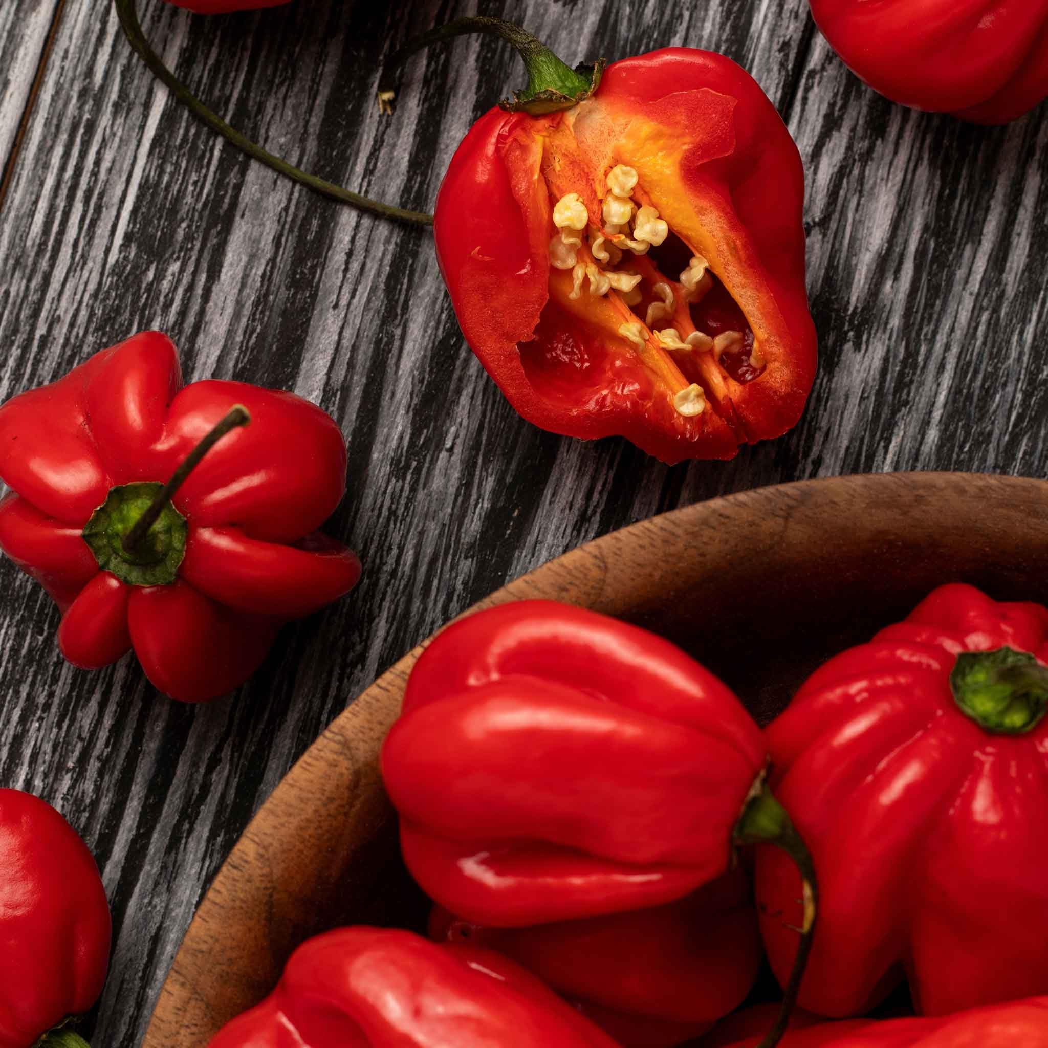 Eden Brothers Hot Pepper Seeds - Habanero Red Pepper Seeds for Planting, Spicy Chili Seeds for Home Garden, Cooking & Salsa Making
