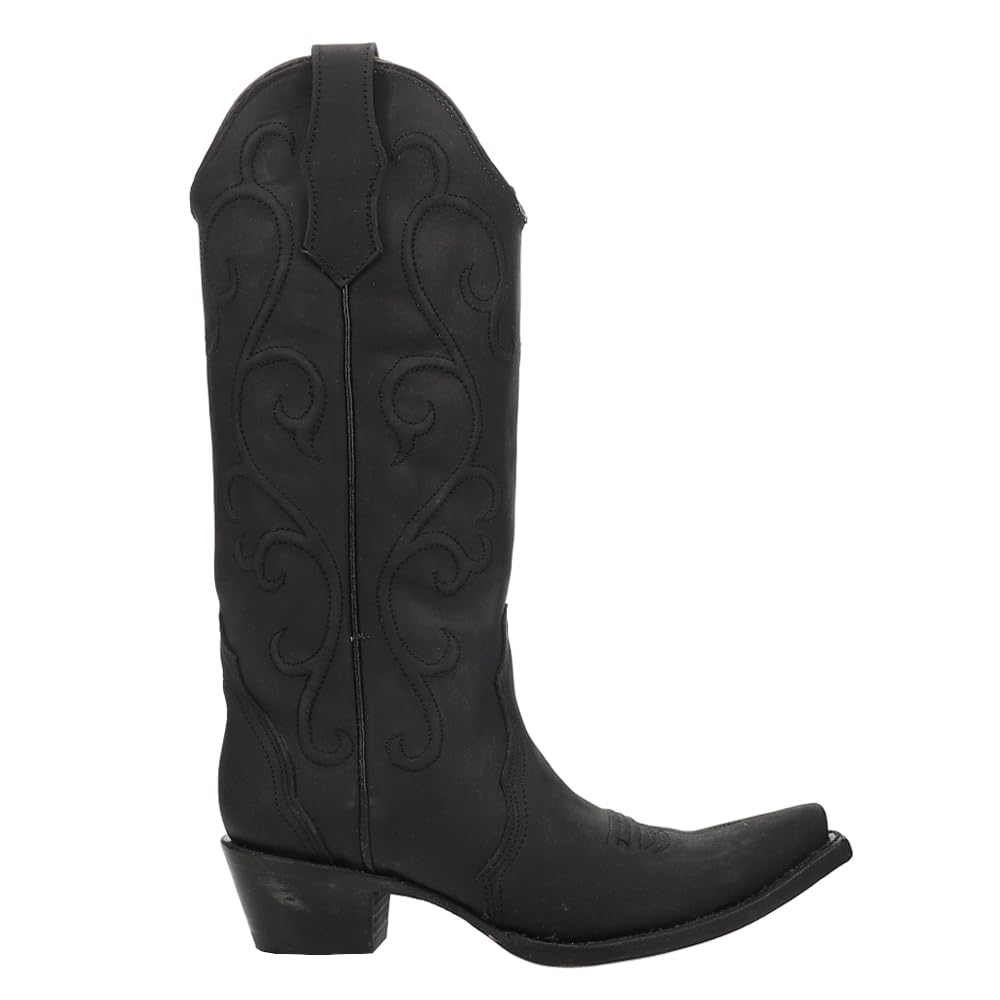 Women's Corral Embroidered Snip Toe Cowgirl Boots - Mid Calf Western Boots with 2-3
