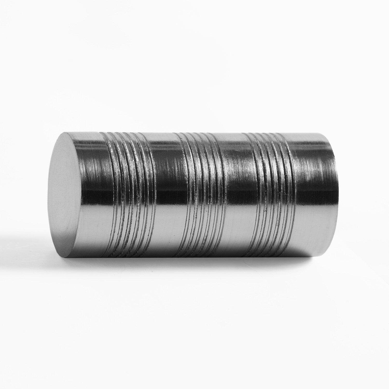 Modern Barrel Nickel Temp Swatch - Stylish & Functional Temperature Gauge for Home, Office, and Outdoor Use