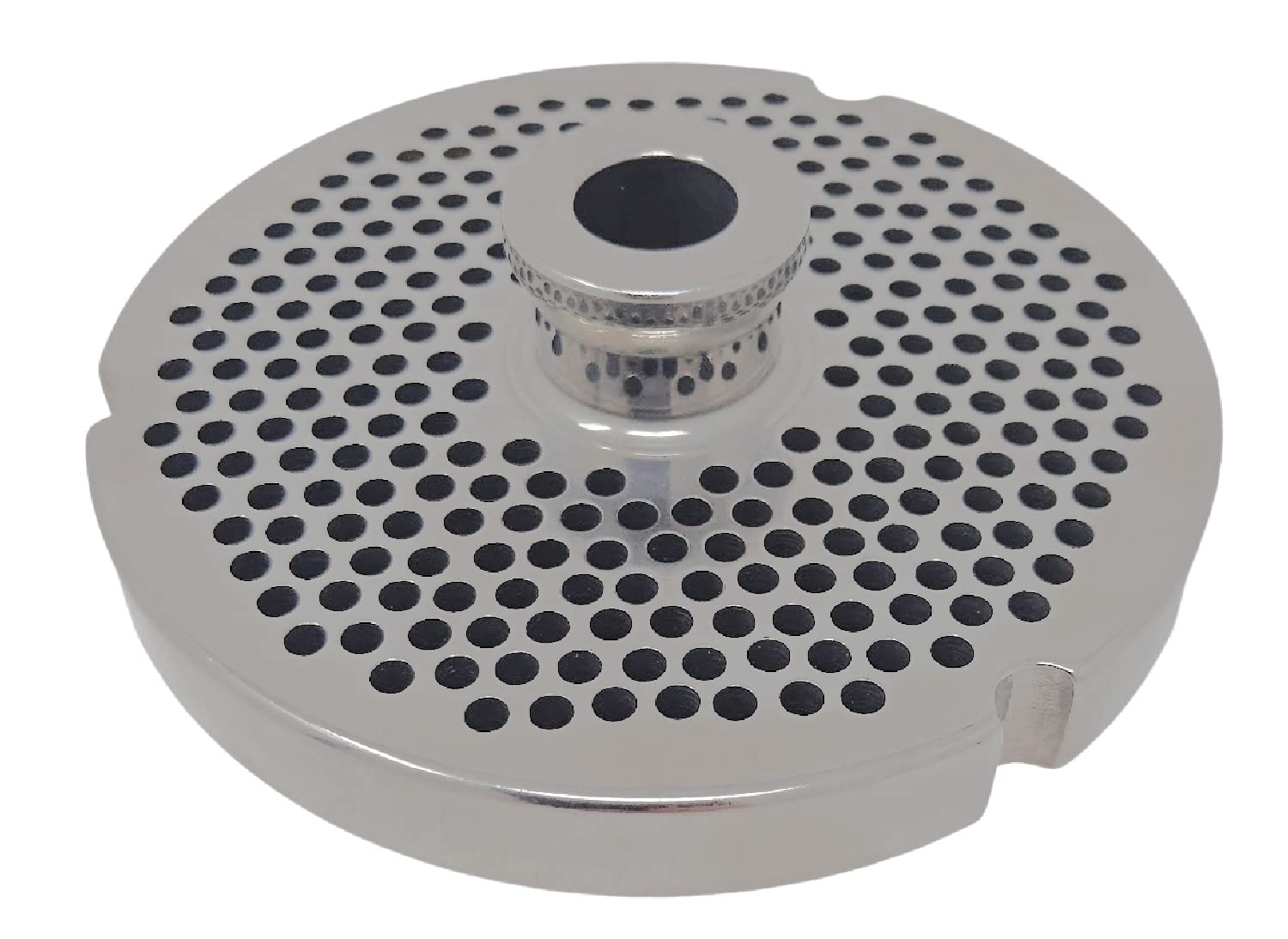 Cozzini #32 Meat Grinder Plates with Hubs - Stainless Steel Grinder Discs for Home & Commercial Use (9/64 in./3.5mm Fine-Medium Burger Grind) - Perfect for Ground Beef, Sausage & Burger Patties