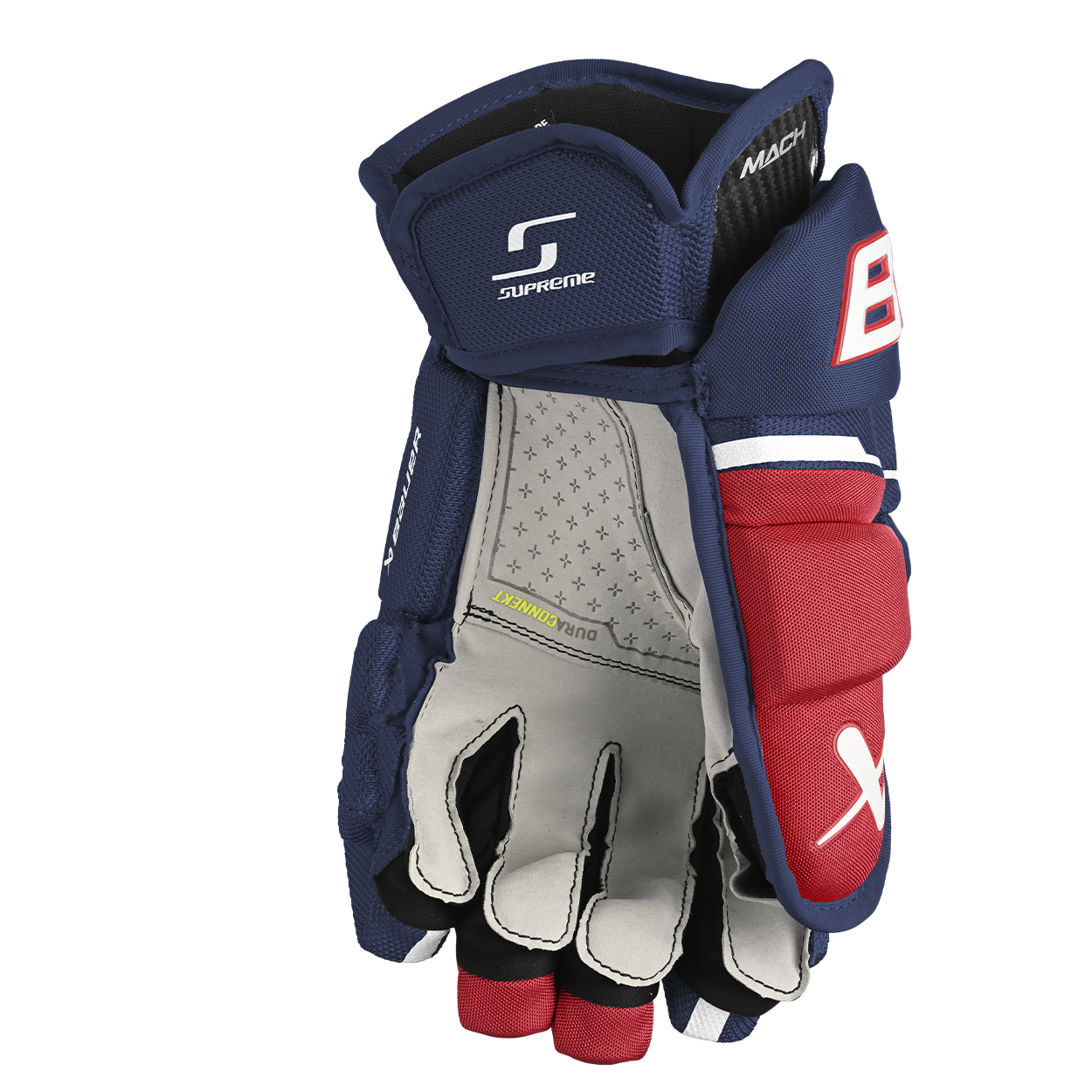 Bauer Supreme Mach Senior Hockey Gloves - High-Performance Ice Hockey Gloves for Men - Perfect for Competitive Play & Training