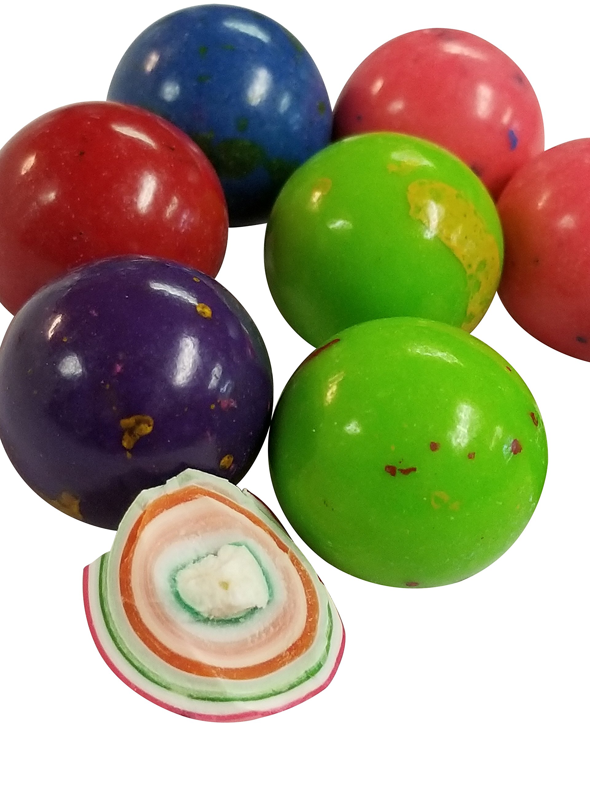 Jawbreakers Hard Candy - 2 Pounds Assorted Colors, 1 Inch Rainbow Pressed Dextrose Candy | Bulk Candy for Parties, Halloween Treats, Pinata Fillers & Candy Buffets