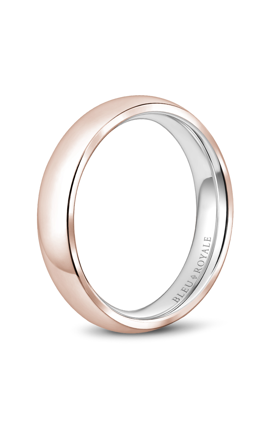 Bleu Royale Men's Wedding Band RYL 057RW5 - 14K White Gold Classic Ring for Grooms & Engagement - Perfect for Weddings, Anniversaries & Special Occasions