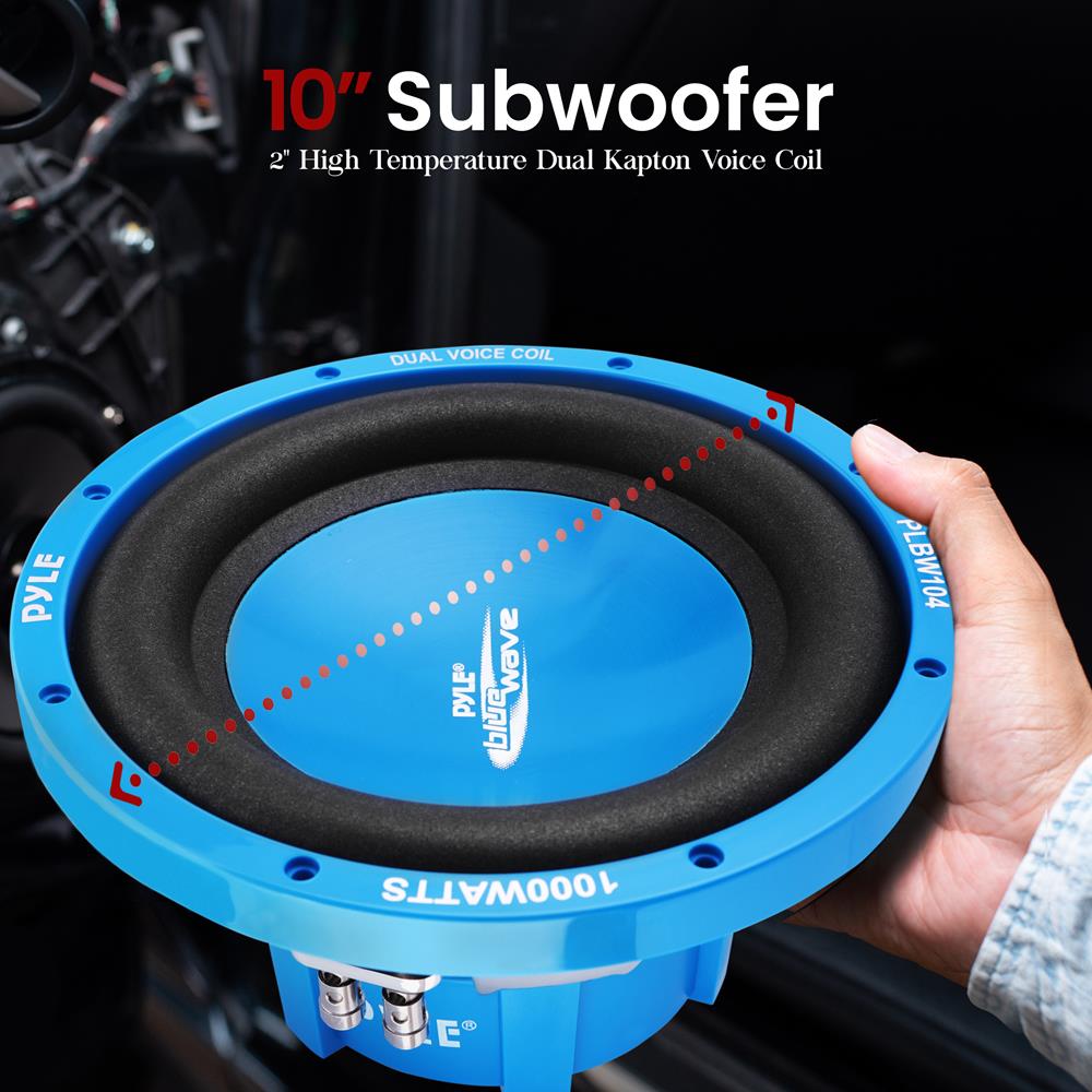 10 Inch Car Subwoofer 1000 Watt DVC - Powerful Bass for Car Audio System | Perfect for Trucks, SUVs & Custom Car Stereo Upgrades