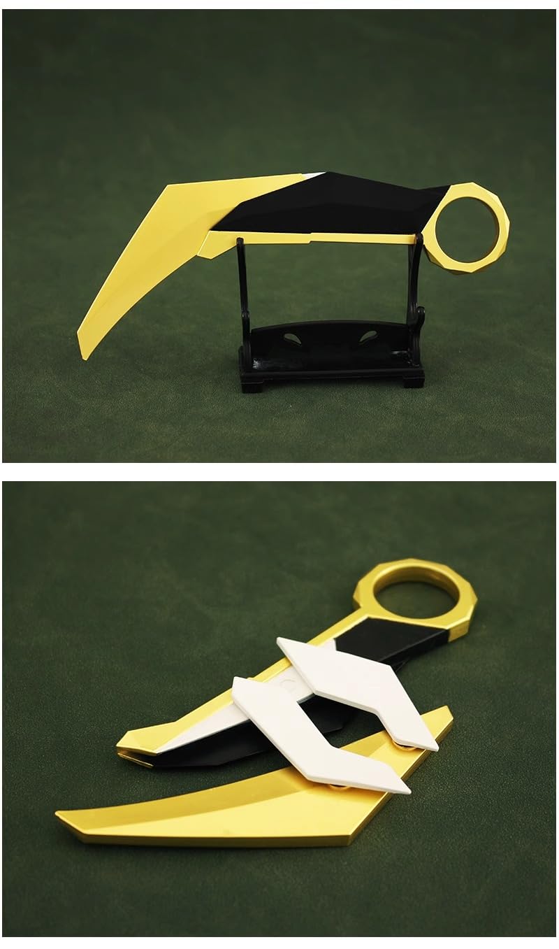 Valorant Karambit Knife Replica - Premium Gaming Collectible, Gift for Valorant Fans, Claw Knife Model Toy Set (Style No.6) - Perfect for Cosplay, Gaming Decor & Collector's Display