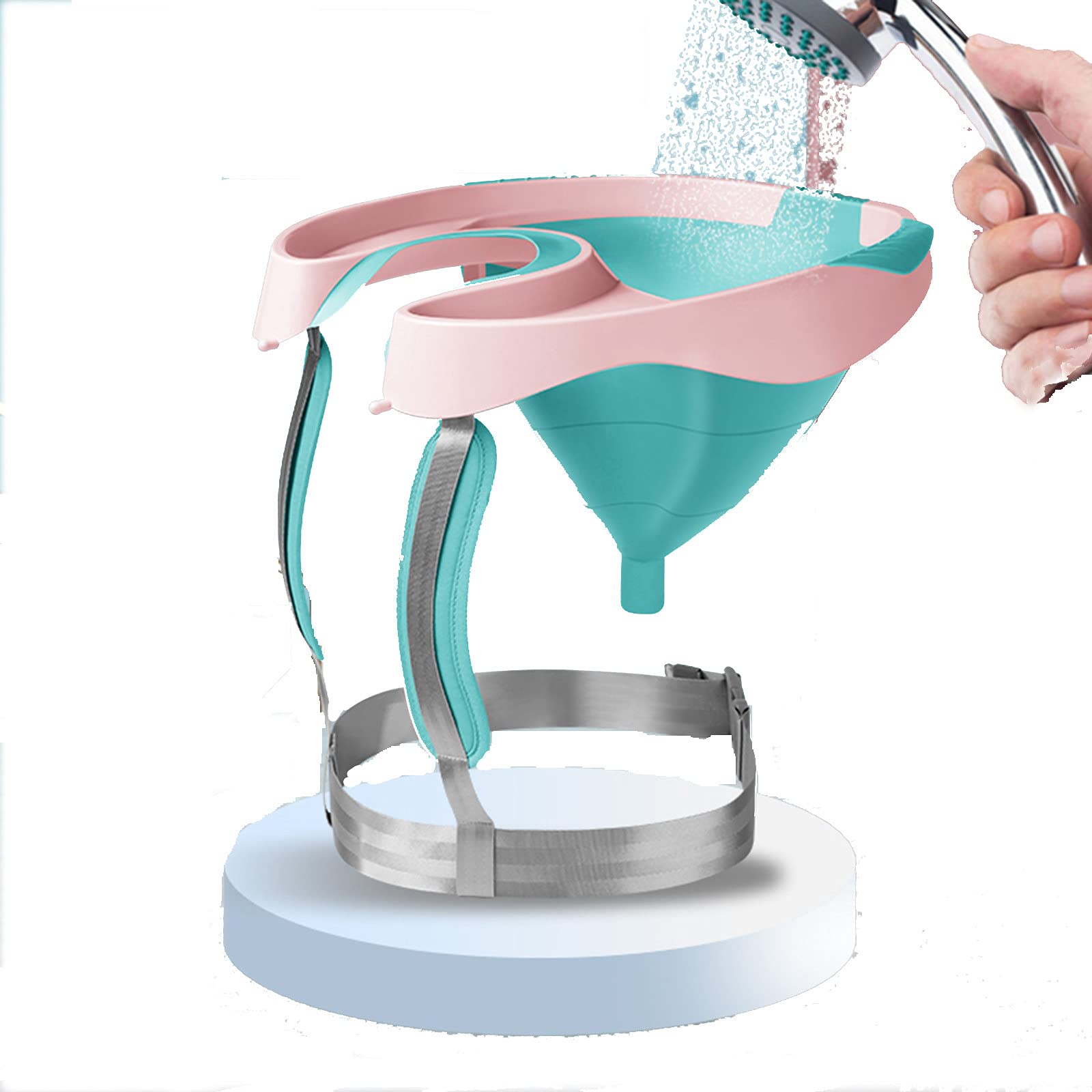 Foldable Portable Sink for Shampoo Basin - Vertical Washing Tray with Drain Pipe | Lightweight Plastic Hair Washing Bowl for Pregnant Women, Elderly & Kids | Perfect for Home Hair Care, Salon Use & Travel
