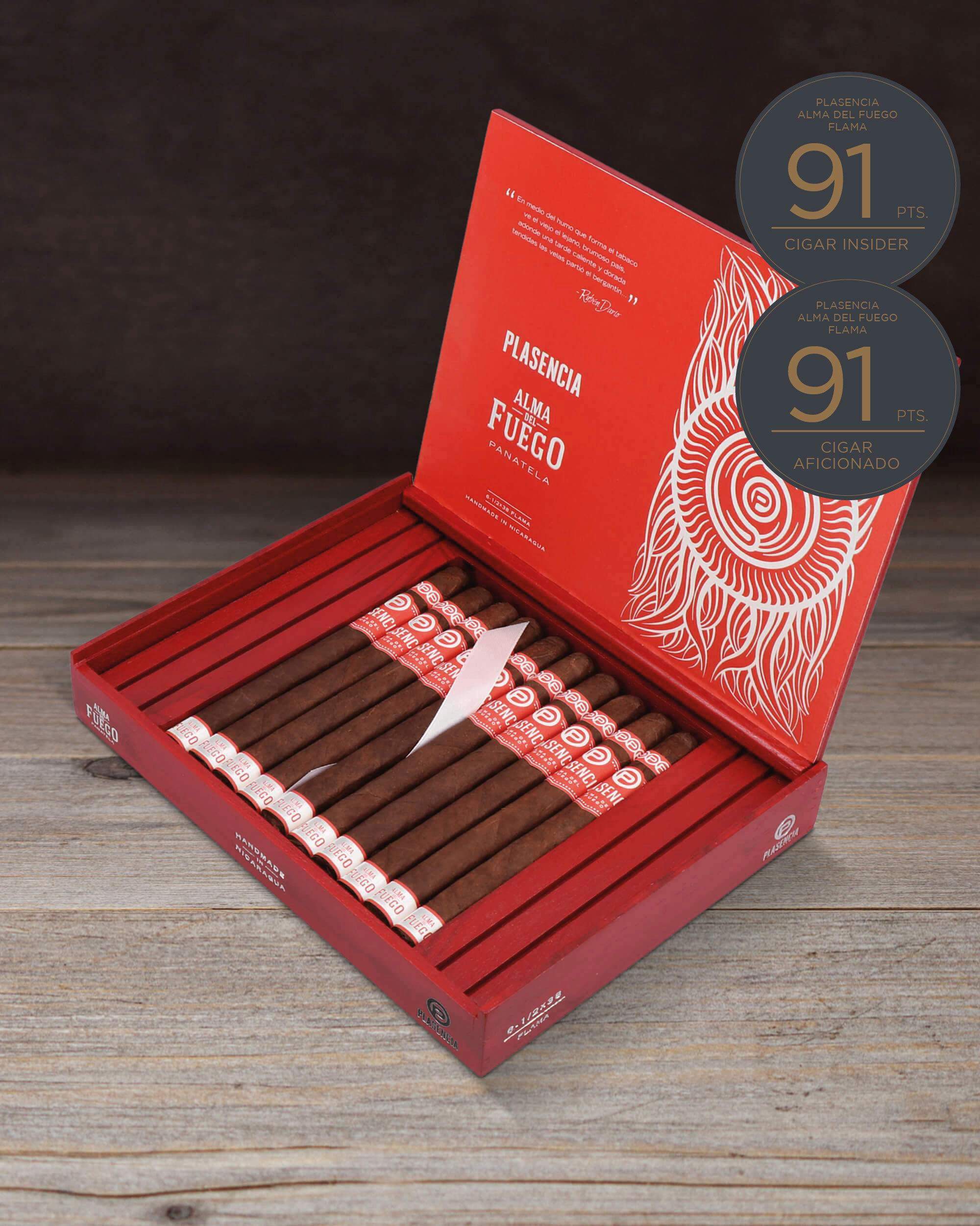Plasencia Alma del Fuego Flama Premium Cigar - Handcrafted Nicaraguan Cigar for Special Occasions & Relaxation