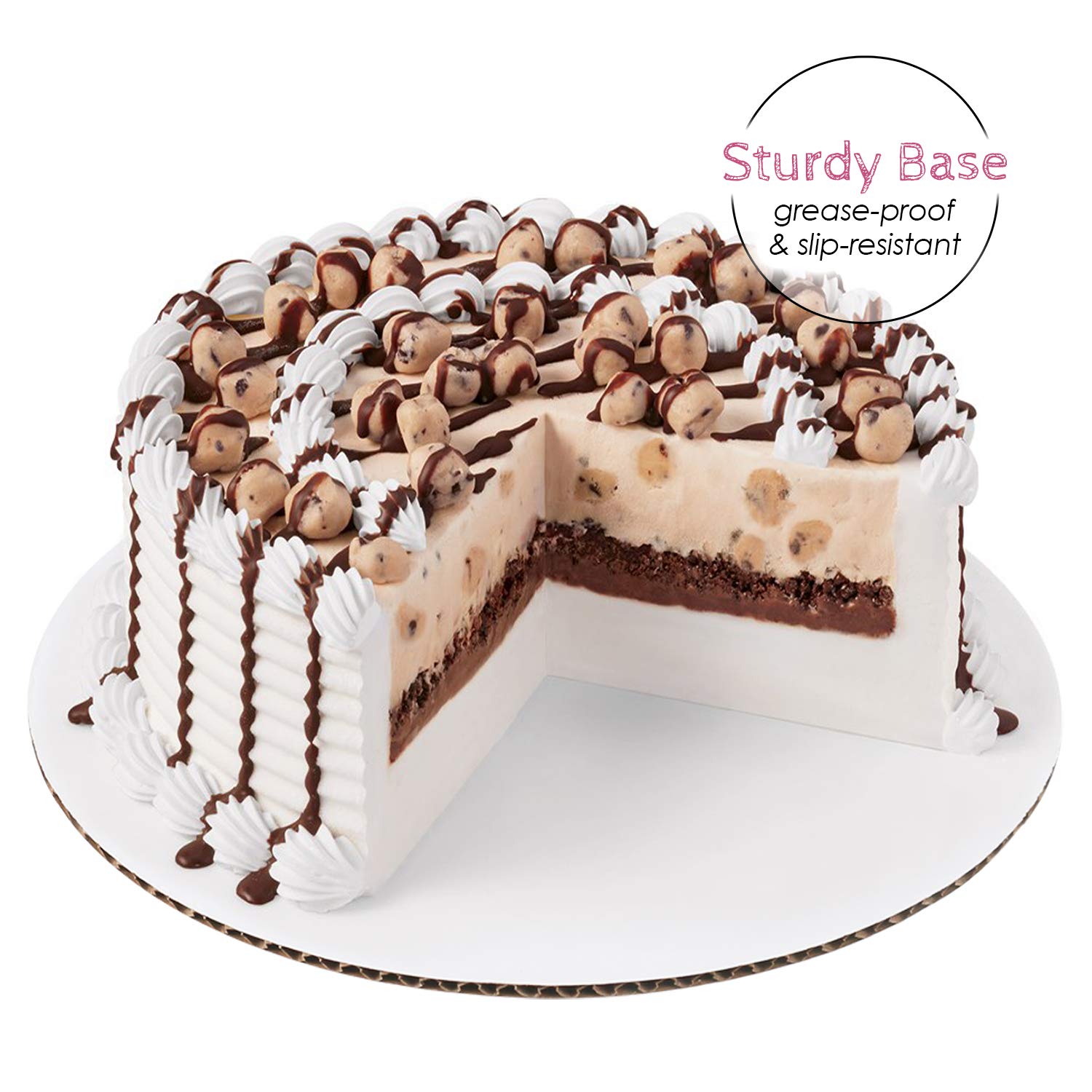 10 Inch White Cake Boards [24 Pack] - Disposable Cardboard Cake Rounds for Baking, Decorating & Serving - Perfect for Birthday Cakes, Wedding Cakes & Dessert Displays