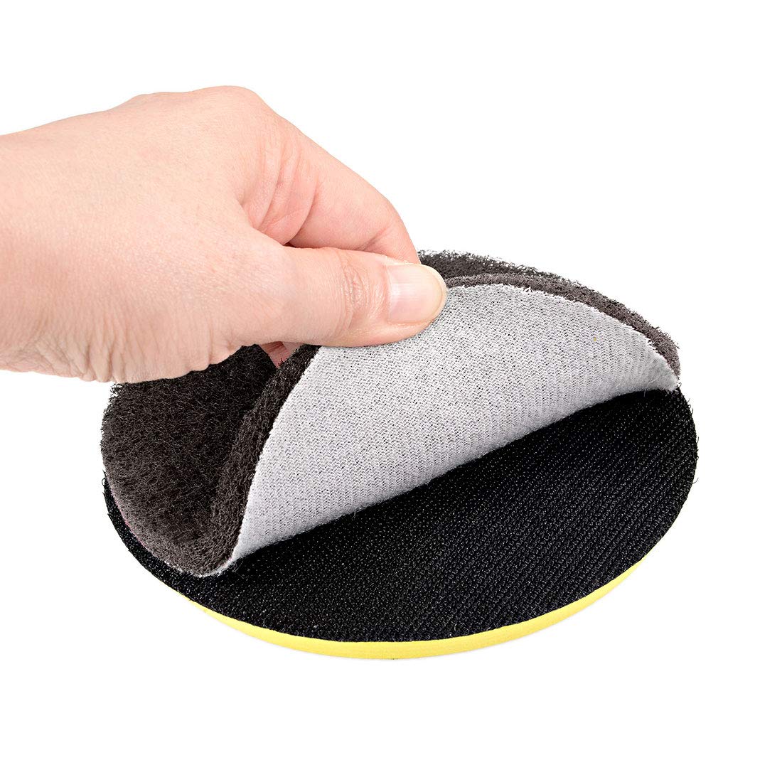 uxcell 5 Inch 1500 Grit Power Drill Brush - Heavy Duty Tile Scrubber & Scouring Pads for Deep Cleaning - 5 Pack - Perfect for Grout, Bathroom Tiles, Kitchen Surfaces & Outdoor Cleaning
