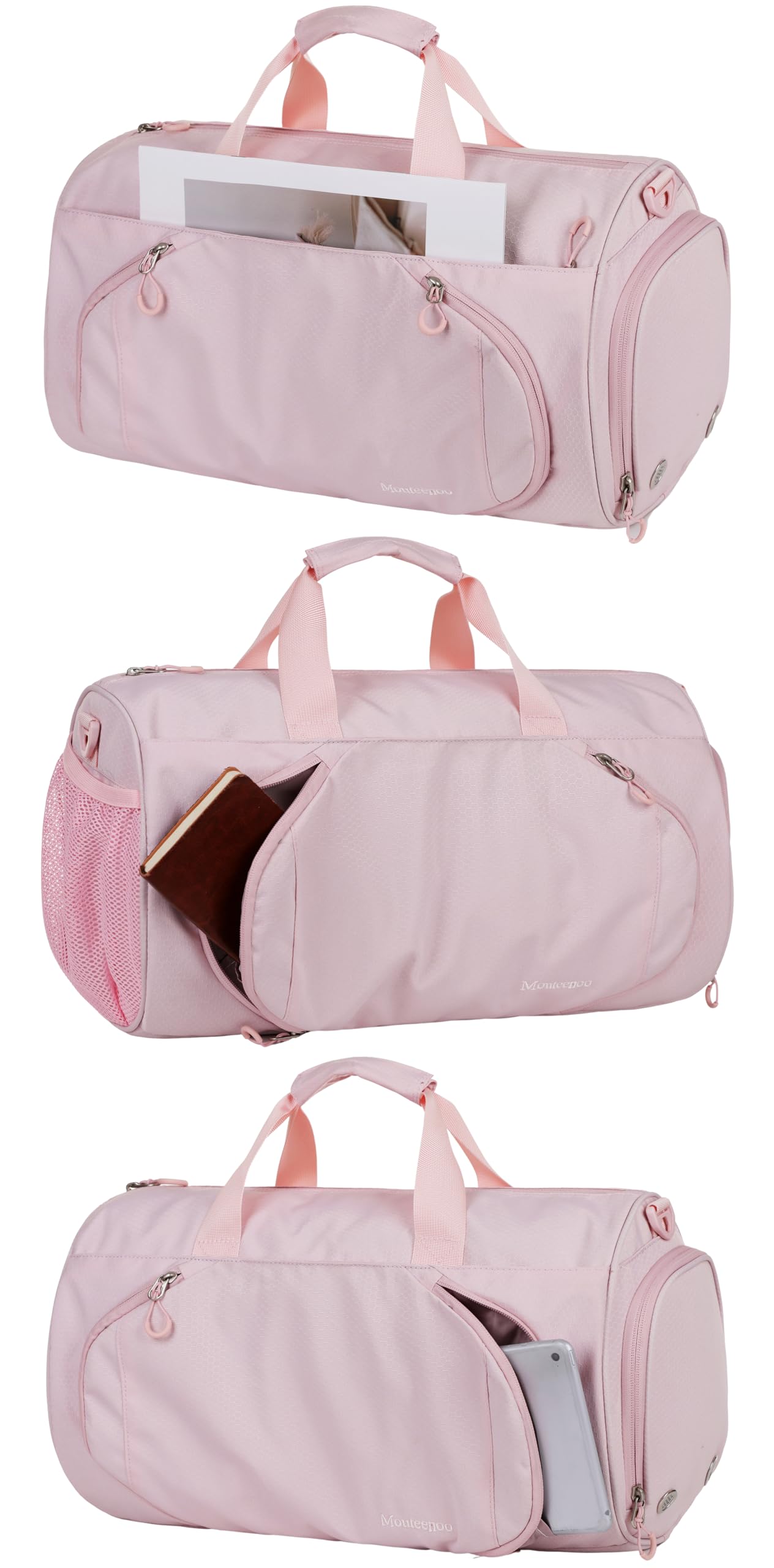 Premium Gym & Sports Duffel Bag for Men & Women - Water-Resistant, Shoe Compartment - Ideal for Workout, Travel & Sports - Mouteenoo
