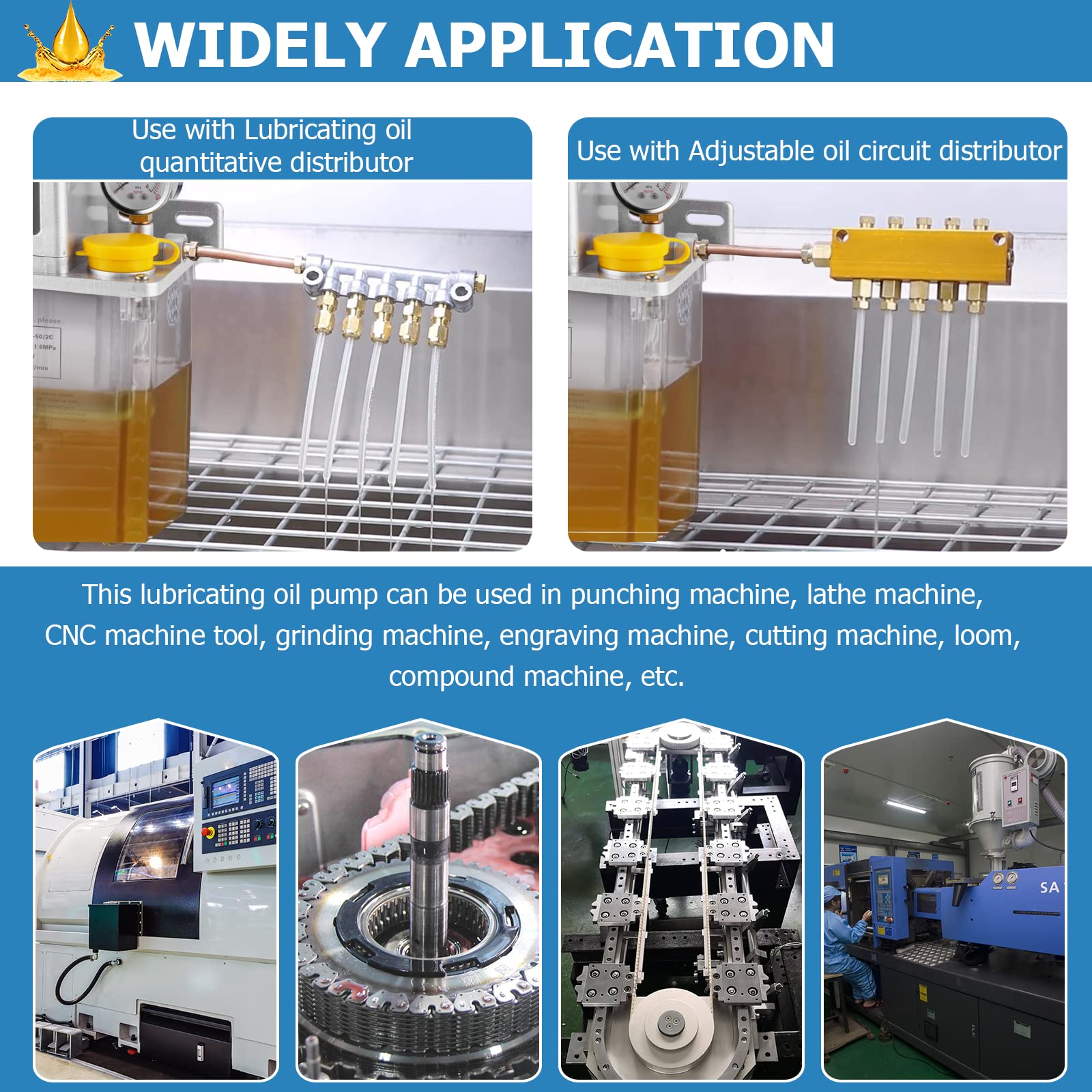 MXBAOHENG 110V 1.5L Automatic Lubricating Oil Pump - Alloy Gear CNC Lubrication System with Double Digital Display & 4 Mpa Pressure Gauge (150X) - Ideal for Industrial Machinery, CNC Equipment & Automotive Maintenance