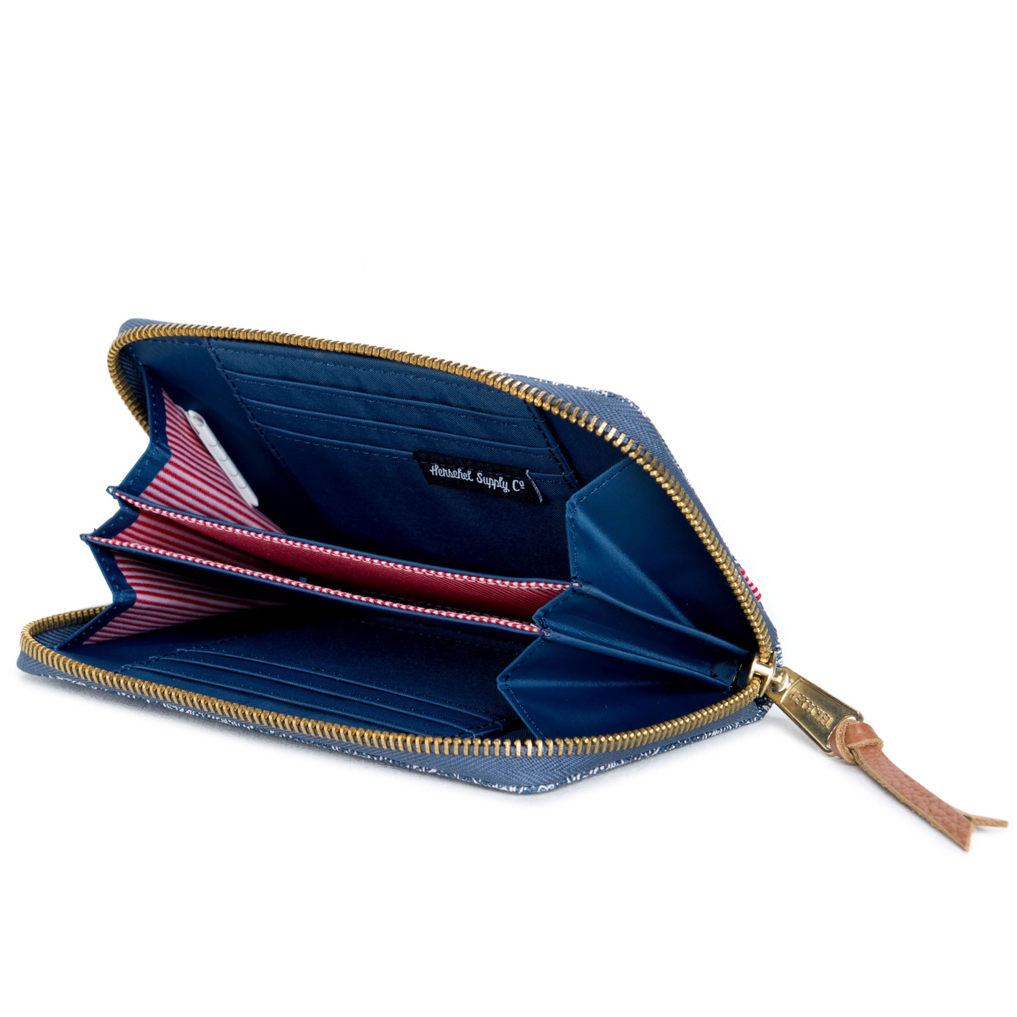 Herschel Thomas Wallet - Floral Chambray Design Slim RFID Blocking Bifold Wallet for Men | Perfect for Everyday Carry, Travel & Gifts