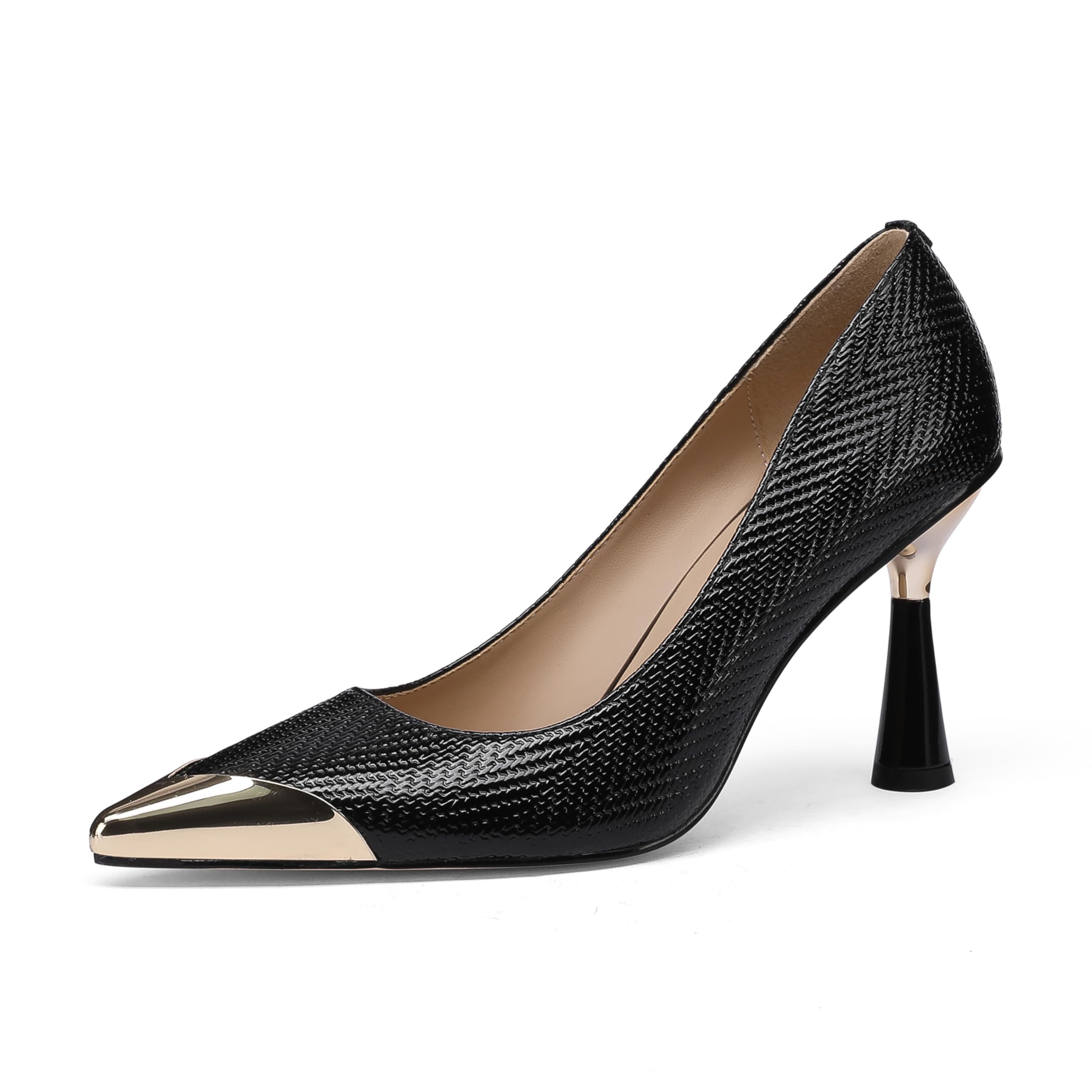LingxiaUne Women's Pointed Toe Stiletto High Heel Pumps - Elegant Dress Shoes for Business, Office, Weddings & Parties | Perfect for Professional Events, Evening Dances & Special Occasions | Modern Fashion Footwear for Women