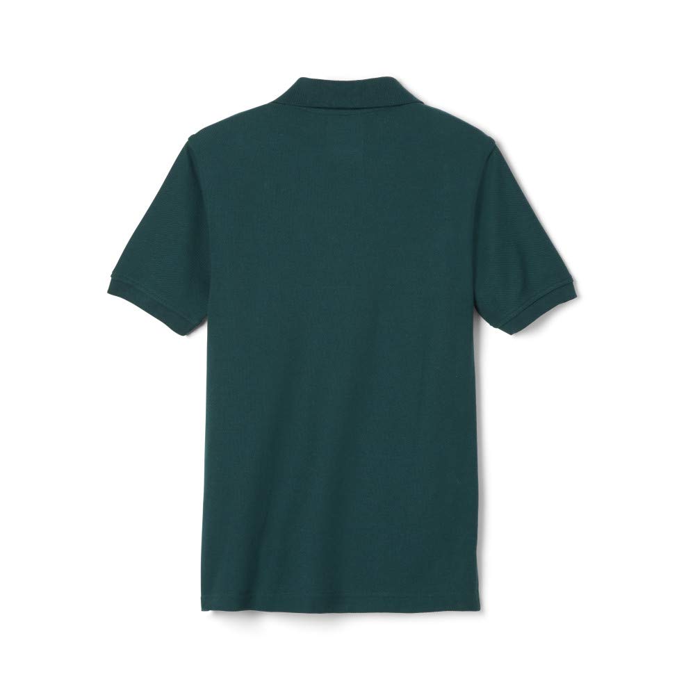 French Toast Boys' Short Sleeve Pique Polo Shirt - Standard & Husky Fit - Hunter Green - Size Large - Comfortable School Uniform & Casual Wear for Kids