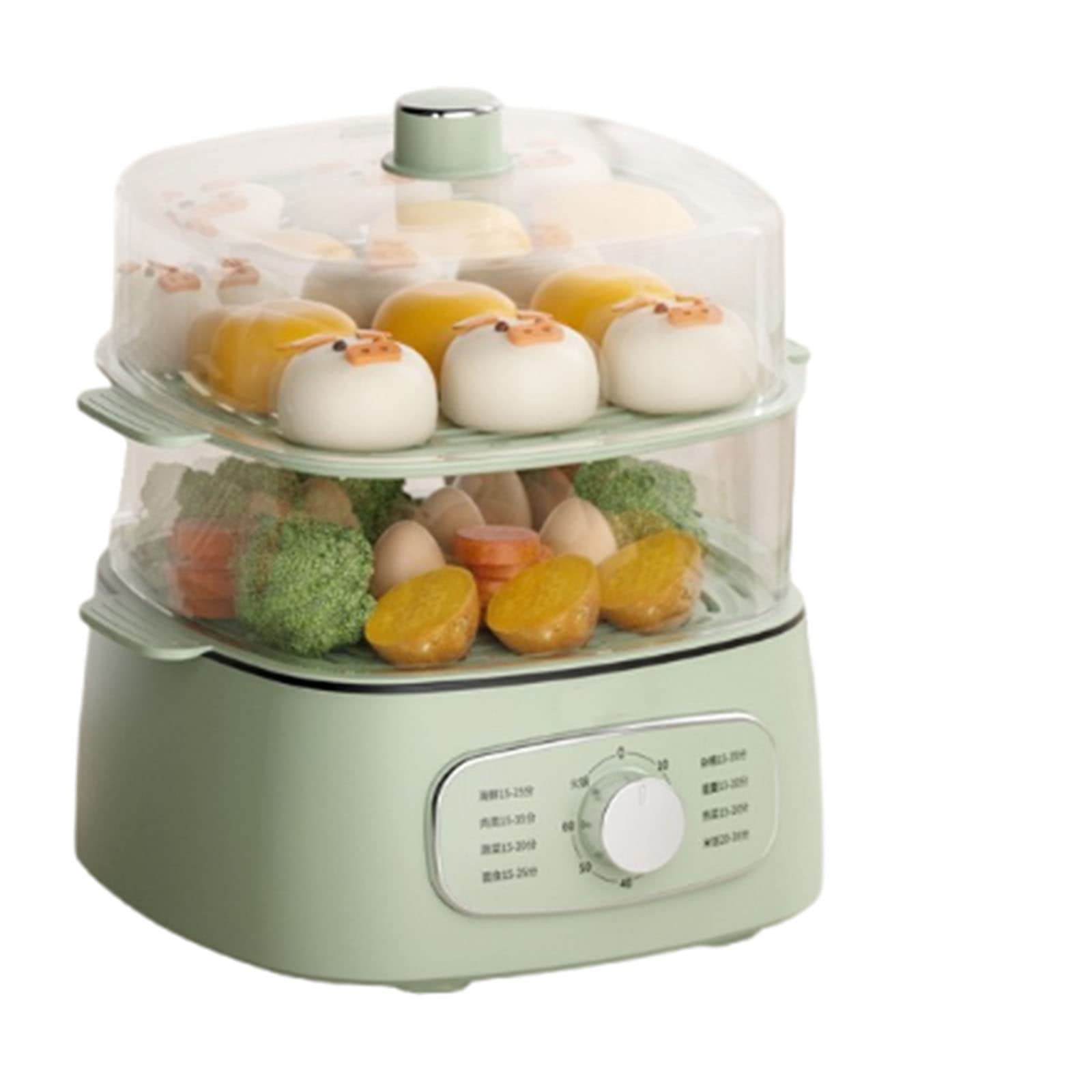 Electric Steamer Cooker - 13L One Pot Electric Steamer with 60-Minute Timer & Spin Control for Home Cooking | Perfect for Meal Prep, Healthy Eating & Small Kitchen Appliances