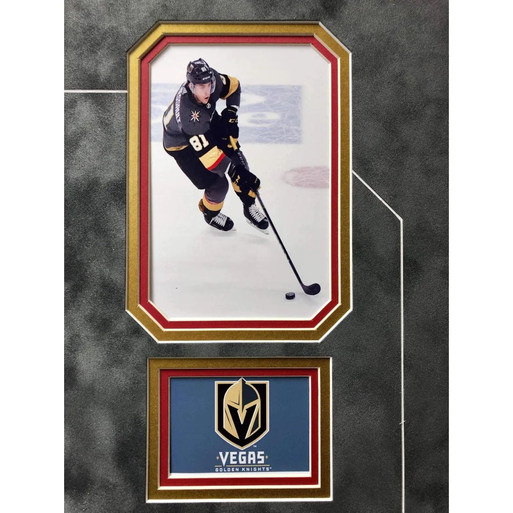 Jonathan Marchessault Autographed 11x17 Photo with JSA COA - Vegas Golden Knights VGK Memorabilia - Perfect for Sports Collectors, Man Cave Decor, and Hockey Fan Gifts