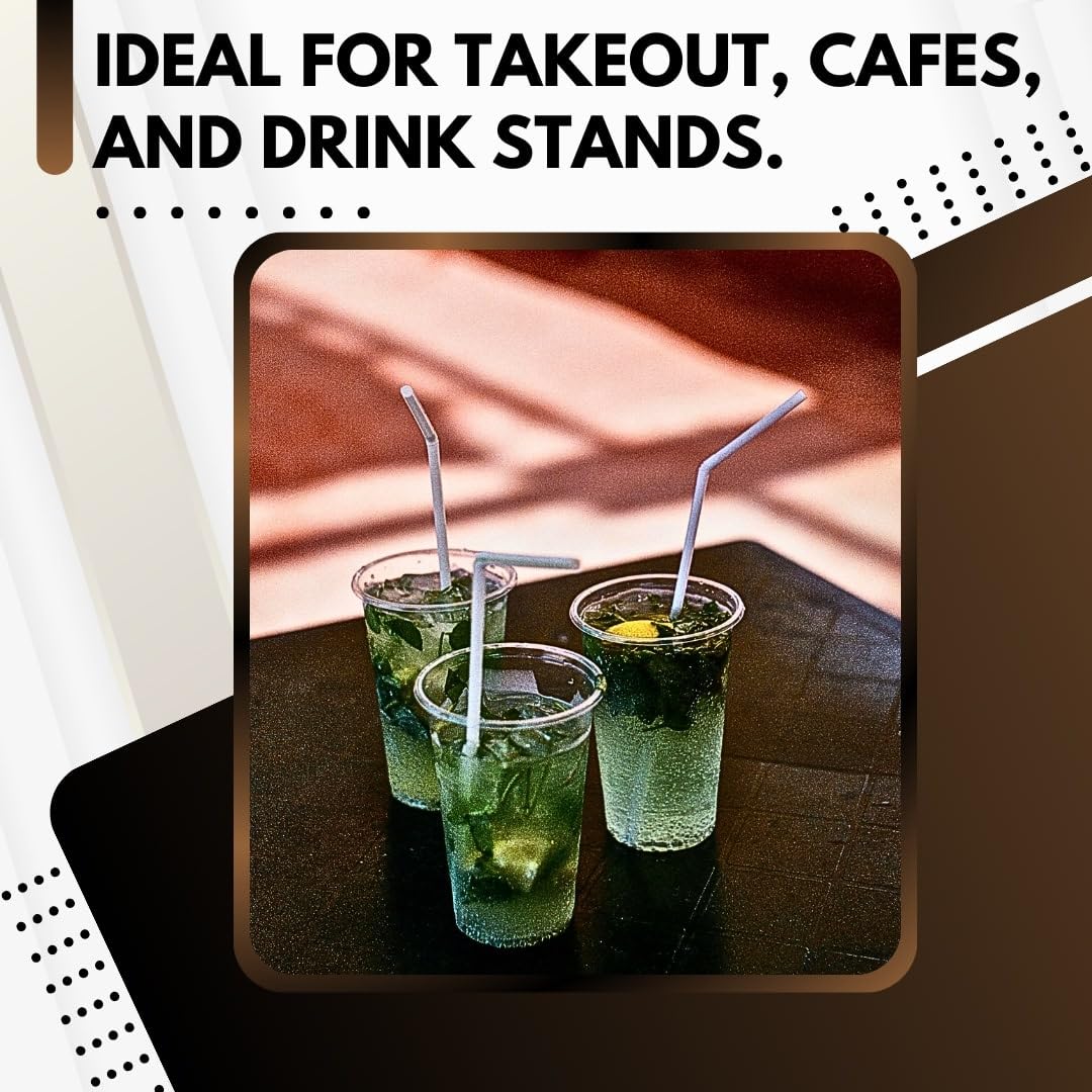 9 oz Clear Plastic Cups with Lids - Disposable Cold Drink Cups for Iced Coffee, Bubble Tea, Smoothies - Durable & Leak-Proof for Parties, Picnics, Office Use, Takeout - Pack of 50 (Green Direct)