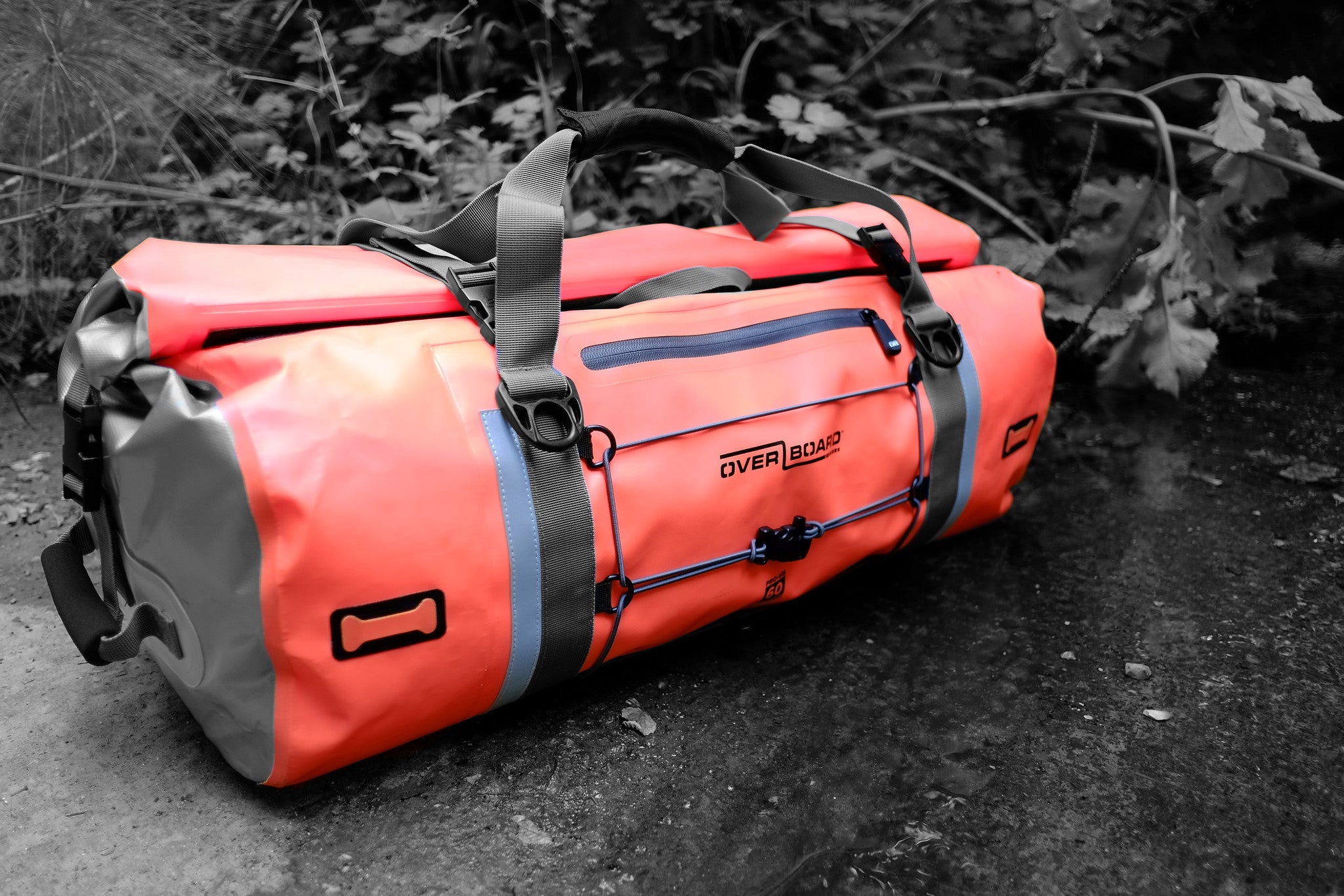 Overboard Pro Vis Waterproof Duffel Bag 60L - Water-Resistant Travel Duffel for Camping, Boating & Outdoor Adventures | Durable Dry Bag for Sports Gear & Beach Essentials