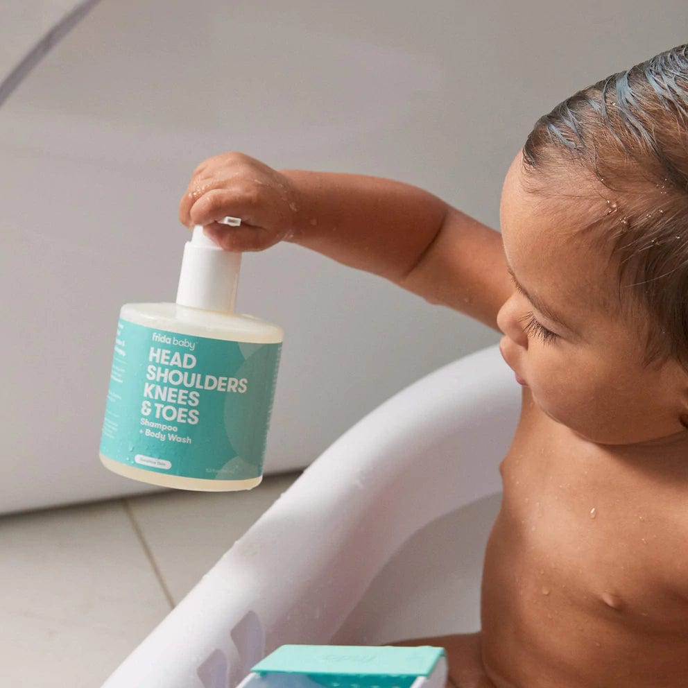 Fridababy Baby Shampoo & Body Wash - Gentle Cleanser for Head, Shoulders, Knees & Toes - Tear-Free Formula for Newborns & Toddlers - Perfect for Bath Time & Sensitive Skin Care