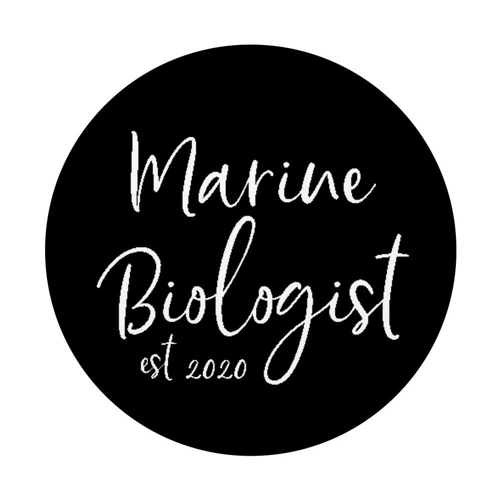 Marine Biologist Graduation Gifts - Swappable PopSockets PopGrip for Phones & Tablets | Perfect for Ocean Lovers, Students & Science Enthusiasts