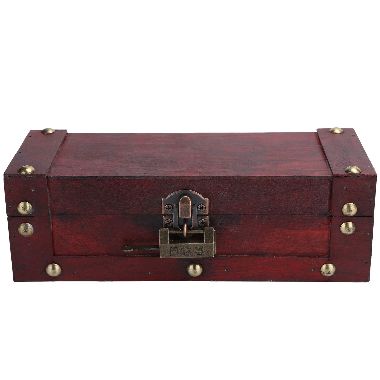 Vintage Antique Jewelry Box with Lock - Retro Decorative Storage Chest for Jewelry, Ornaments & Treasures - Perfect for Home Decor, Gift Giving & Organizing Valuables