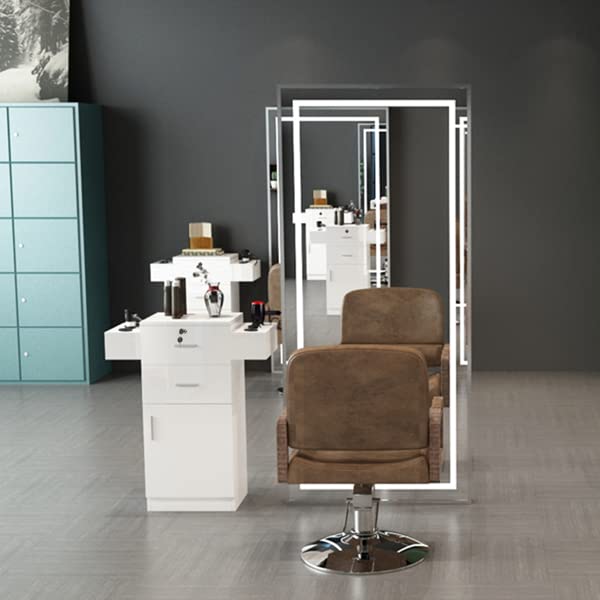 **Modern Bathroom Storage Cabinet - Spa & Salon Equipment Organizer with Adjustable Shelves for Bathroom, Spa, Salon & Barber Station - Perfect for Towels, Tools & Beauty Supplies**