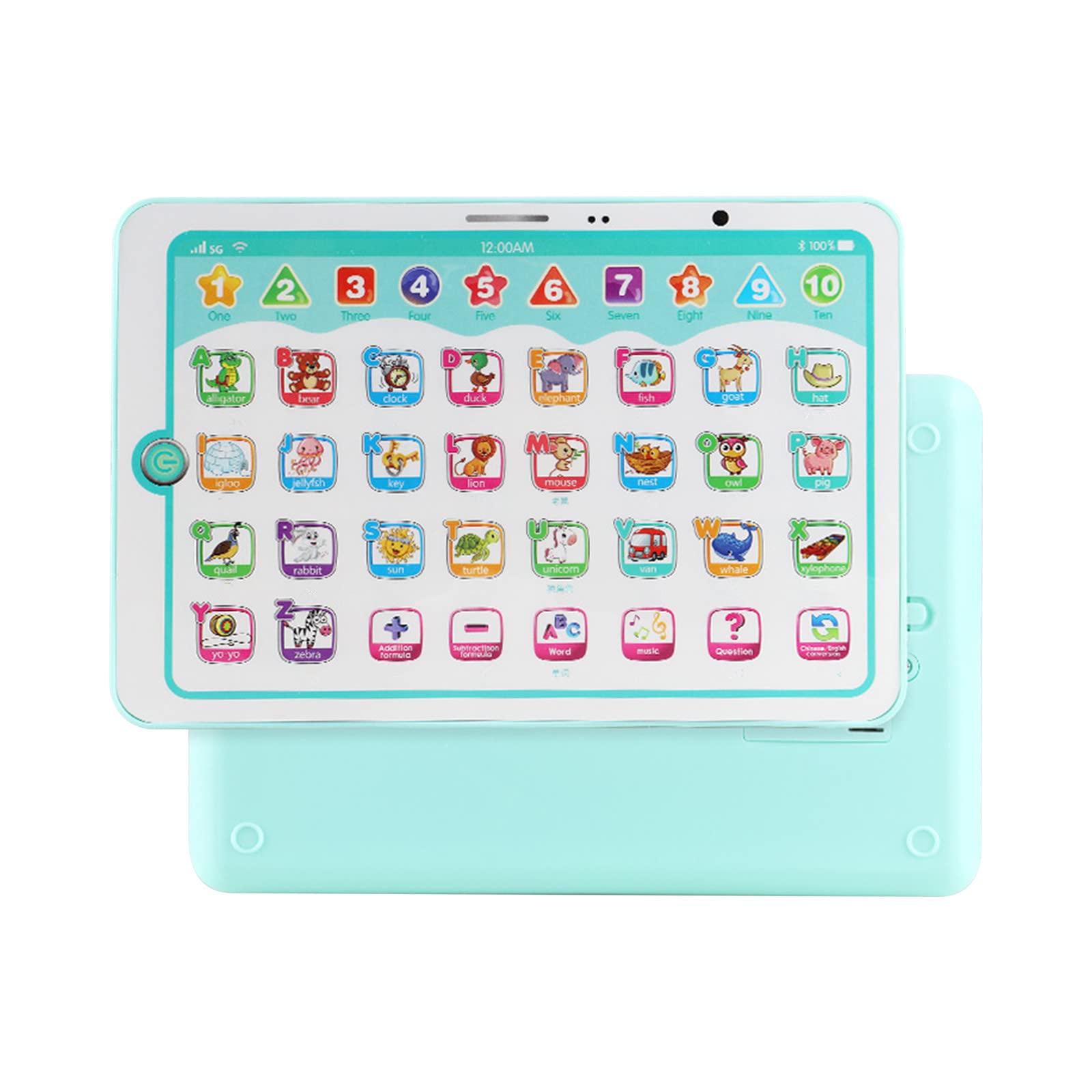 Educational Kids Tablet for Boys & Girls - Interactive Learning Tablet with Numbers & Math Games | Early Development Electronic Toy for Toddlers | Perfect for Home, Travel & Classroom Use