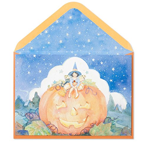 PAPYRUS Halloween Greeting Cards - Starry Night Design for Spooky Celebrations | Perfect for Halloween Parties, Trick-or-Treating & Festive Decorations