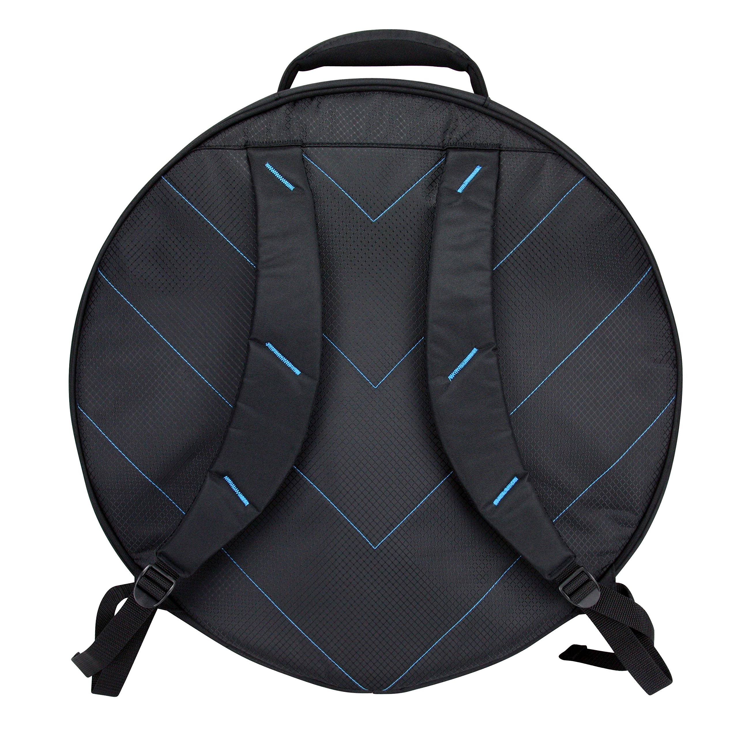 RBXCM22 Heavy Duty Drum Cymbal Bag - Waterproof Cymbal Case for Drummers with Padded Protection (Fits 18-22