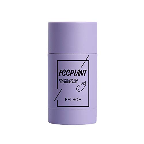 Purifying Green Tea & Clay Stick Mask for Oil Control & Deep Pore Cleansing - All Skin Types (Men & Women) | Eggplant Extract | Perfect for Daily Skincare & Spa Nights