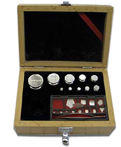 Ohaus 80850113 ASTM Class 6 Precision Weight Set 200g-1mg with Cylindrical Weights | Laboratory Calibration & Scientific Measurement Equipment