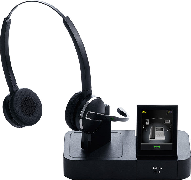 Jabra PRO 9460 Duo Wireless Headset - Noise Cancelling Office Headphones for Business Calls (UK/HK/SG Version) - Perfect for Remote Work, Call Centers & Video Conferencing