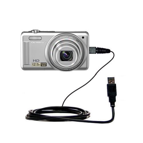 Original Olympus VR-320 USB Charging Cable - Straight Design with Power Hot Sync & TipExchange Technology - Perfect for Charging & Data Transfer at Home, Office or Travel