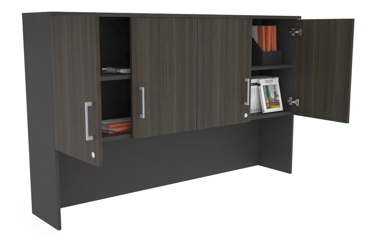 Open Hutch with Shelves & Small Doors - 1600W x 1120H x 350D - Perfect for Kitchen Storage, Dining Room Display, or Home Office Organization